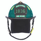 MSA Carins 1836 Green Painted High-Luster Finish Traditional Helmet, front