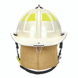 MSA Cairns 1836 White Painted High-Luster Finish Traditional Helmet, back