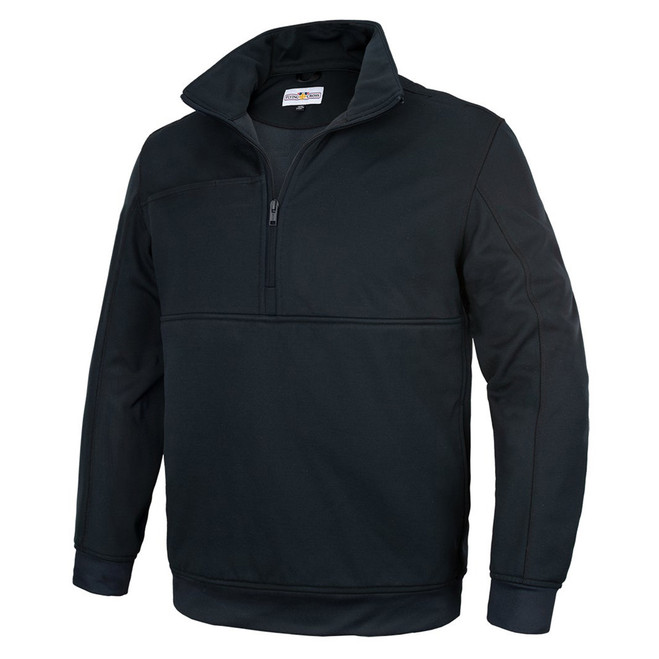 Flying Cross Half-Zip Job Shirt, front angled view