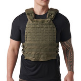 5.11 Tactical TacTec Plate Carrier, Ranger Green front view
