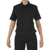 5.11 Tactical Women's Stryke PDU Class-A Short Sleeve Shirt Black front