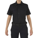 5.11 Tactical Women's Stryke PDU Class-A Short Sleeve Shirt Navy front