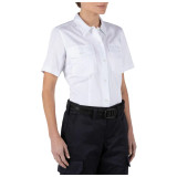 5.11 Tactical Women's Company Short Sleeve Shirt White 3