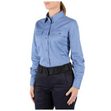5.11 Tactical Women's Company Long Sleeve Shirt Fire Medium Blue