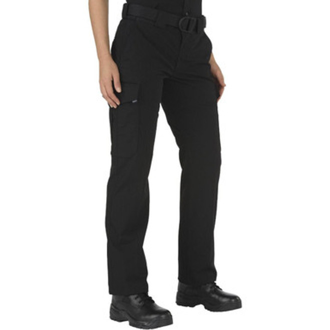 5.11 Tactical Women's Styke PDU Class B Cargo Pants, Black front angled view
