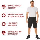 Rothco Black Tactical BDU Shorts Features