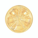 Blackinton Chief Cap Badge with Round Sunburst and Five Horns 1