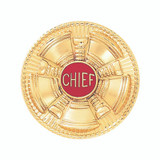 Blackinton Chief Cap Badge with Round Sunburst and Five Horns 2