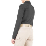 First Tactical Women's Long Sleeve Performance Polo Asphalt 3