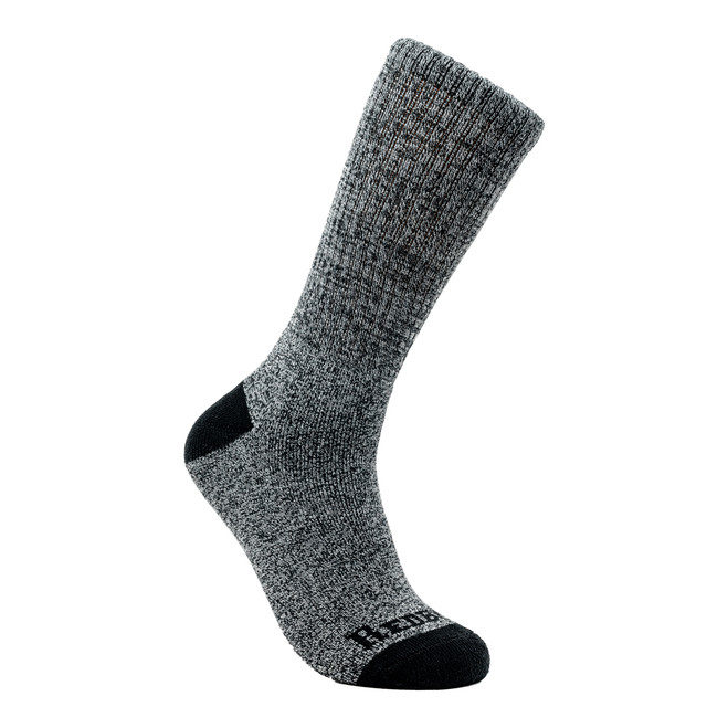 Redback Bamboo Crew Sock, heather gray side view