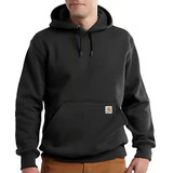 Carhartt Rain Defender Paxton Heavyweight Hooded Sweatshirt Black Front