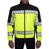 Blauer Colorblock Softshell Reflective Fleece Jacket
