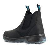 Redback Blue Tongue 6" Station (Soft Toe) Slip-On Boot, Black back angled view
