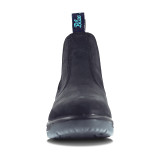 Redback Blue Tongue 6" Station (Soft Toe) Slip-On Boot, Black toe view