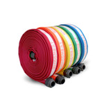 Bulldog Hose Hi-Combat II 1.75 x 50' 1.5NH Green Firefighting Hose with Red Head Couplings