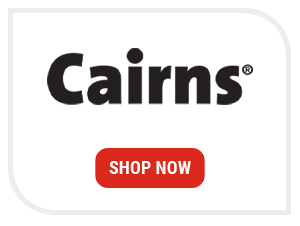 Cairns logo - Shop Now button