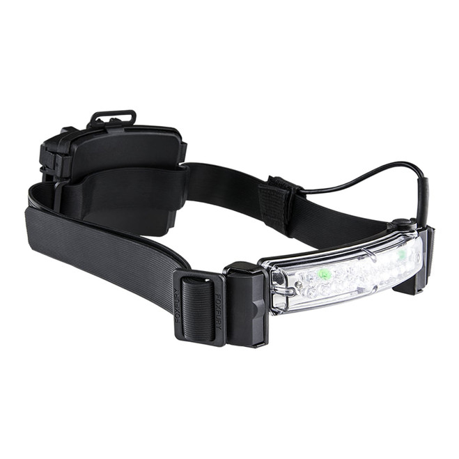 Command+ LoPro White & Green LED Rechargeable Helmet Light 01