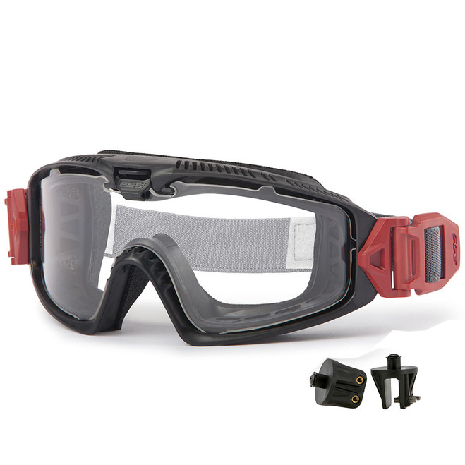 ESS Inlfux FirePro-1977 EX Ballistic Goggles with Mounting Brackets EE7018-25 ESS at Curtis - Tools for Heroes