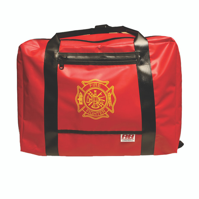 R&B Fabrications Extra Large Red Vinyl Gear Bag with Maltese Cross