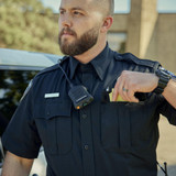 Flying Cross Men's Power Flex Short Sleeve Class A Uniform Shirt Feature 1