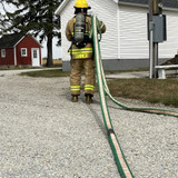 Bulldog Hose Hi-Combat II 1.75 x 50' 1.5NH Green Firefighting Hose with Red Head Couplings 2