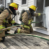 Bulldog Hose Hi-Combat II 1.75 x 50' 1.5NH Green Firefighting Hose with Red Head Couplings 4