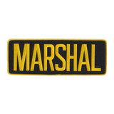 Hero's Pride 11" x 4" Marshal Back Patch - Medium Gold on Black