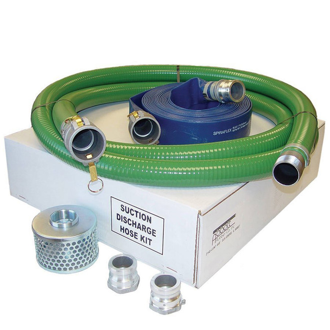 Honda 3" Boxed Hose Kit (Coupled Camlock & Pipe Nipple with Male Adapters) 124030-1148-CLKT HONDA at Curtis - Tools for Heroes