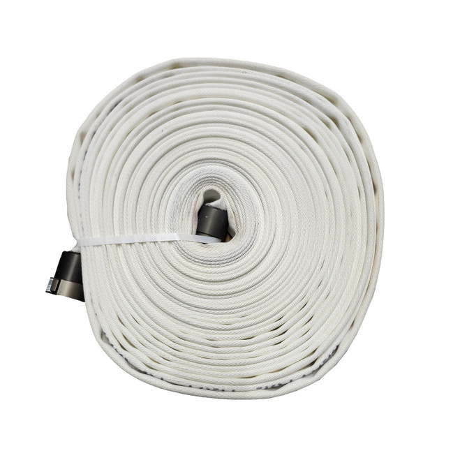 Snap-Tite 1.5 in. X 100 ft, White Mildew Treated 1.5NH Forestry Hose