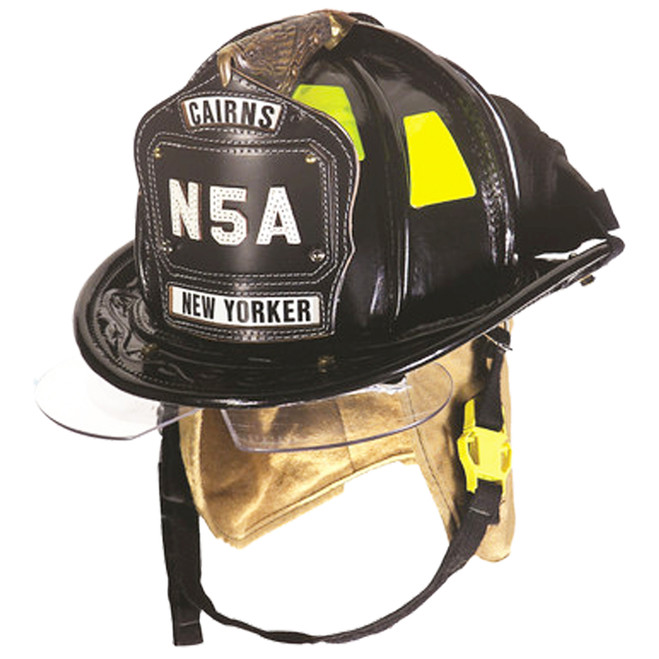 MSA Cairns N5A Leather Helmet With Bourke Eyeshield N5A BOURKE CAIRNS at Curtis - Tools for Heroes