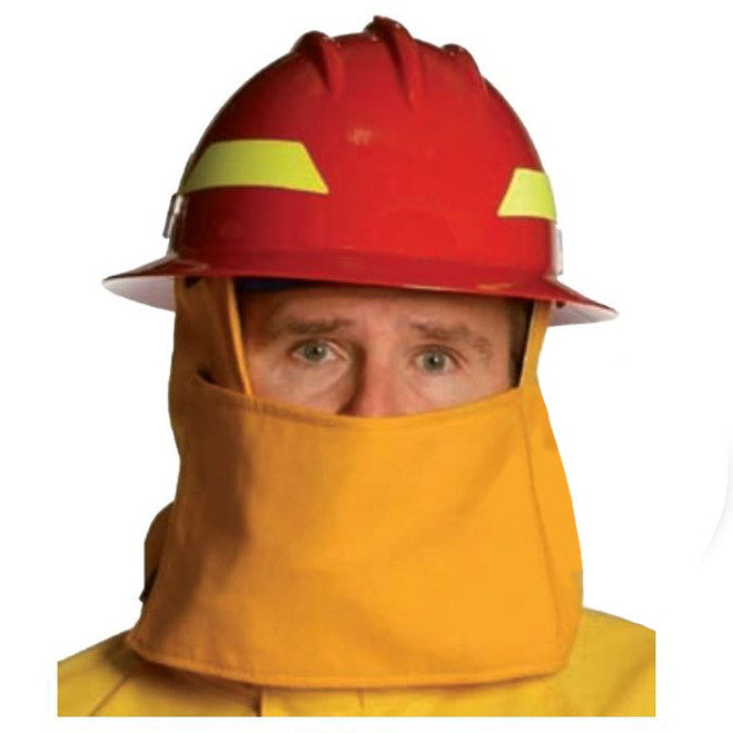 PGI Yellow Nomex Shroud for Wildland Firefighter Helmet 36LN PGI at Curtis - Tools for Heroes