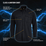 Flying Cross Women's Power Flex Class A Long Sleeve Shirt 4