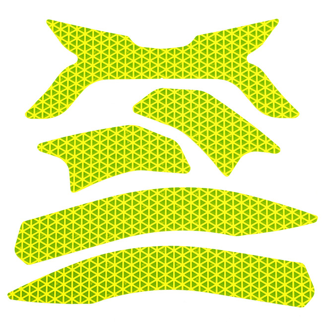 MSA Cairns Microprism Retro Reflective Stickers, Yellow