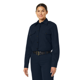 Workrite Women's Navy Blue Long Sleeve Chief Shirt 2
